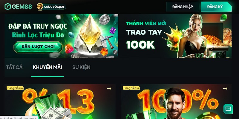 Khuyến mãi Gem88 - Cơ hội nhận thưởng lớn mỗi ngày 1 Khám phá chung về khuyến mãi Gem88 là gì